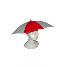 Paraplu op hoofd