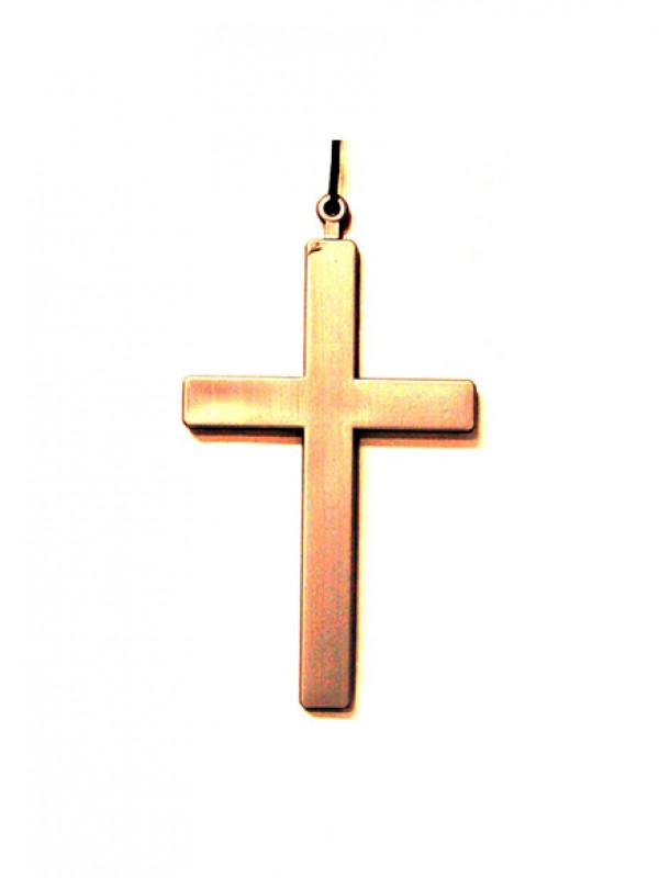 Bronze ketting met kruis