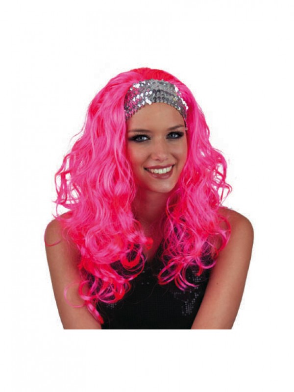 Weiland Vreemdeling Vegen Pruik haarband roze - Party Planet | de online feestwinkel