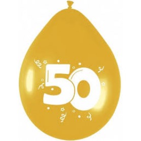 Ballonen metalic 50 jaar