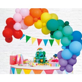 Ballonnen deco kit regenboog