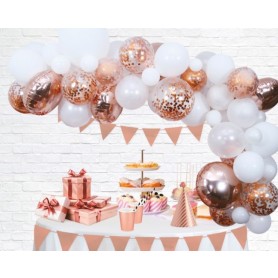 Ballonnen deco kit rose goud