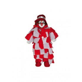 Clown rood wit 40cm