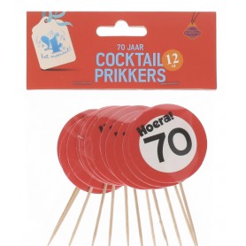 Cocktail prikkers 70 jaar