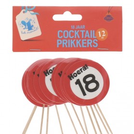 Cocktail prikkers  18 jaar