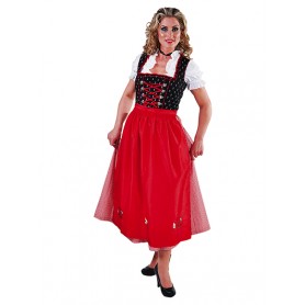 Dirndl lux lang - zwart