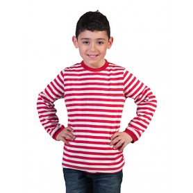 Gestreept shirt Rood/Wit