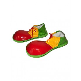 Jumbo clownschoenen Rood/Geel/Groen