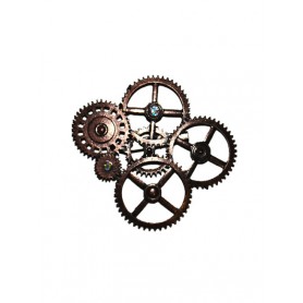 Licht metalen broche Steampunk