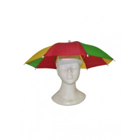 Paraplu op hoofd