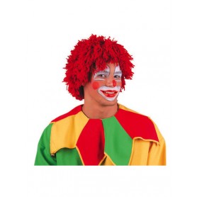 Pruik Clown Rood