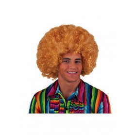 Pruik maxi afro blond 