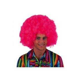 Pruik Roze afro