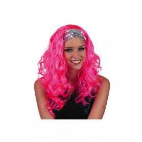 Pruik haarband roze