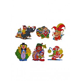 PVC decoratie bord clown