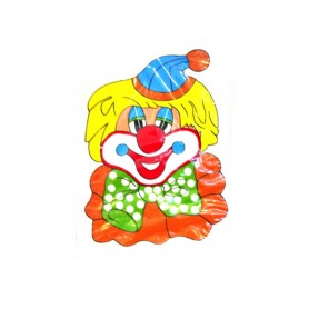 Raam sticker Clown