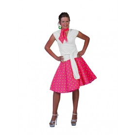 Rock 'N Roll rok - Roze/Groen