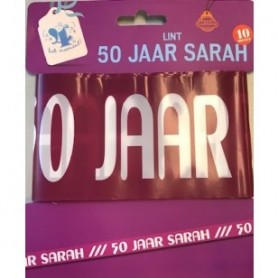 Sarah 50 jaar afzetlint