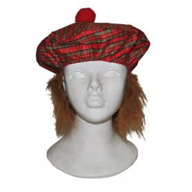 Schotse hoed met haar
