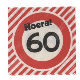 Servetten 60 jaar 