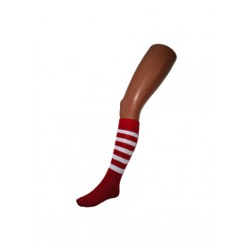Rood wit gestreepte sokken