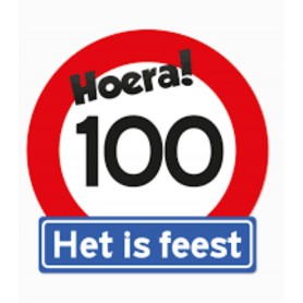 Verkeersbord 100 jaar