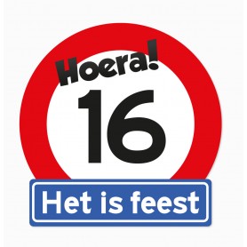 Verkeersbord 16 jaar