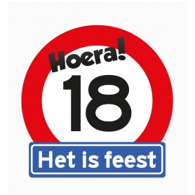 Verkeersbord 18 jaar