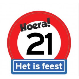 Verkeersbord 21 jaar