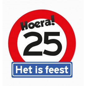 Verkeersbord 25 jaar