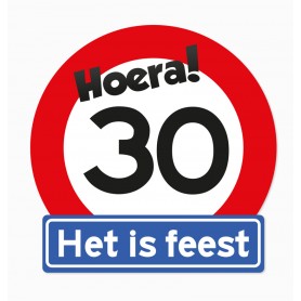 Verkeersbord 30 jaar