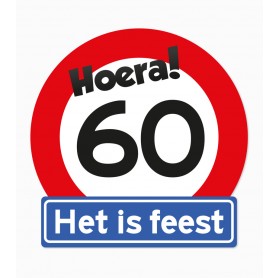 Verkeersbord 60 jaar 